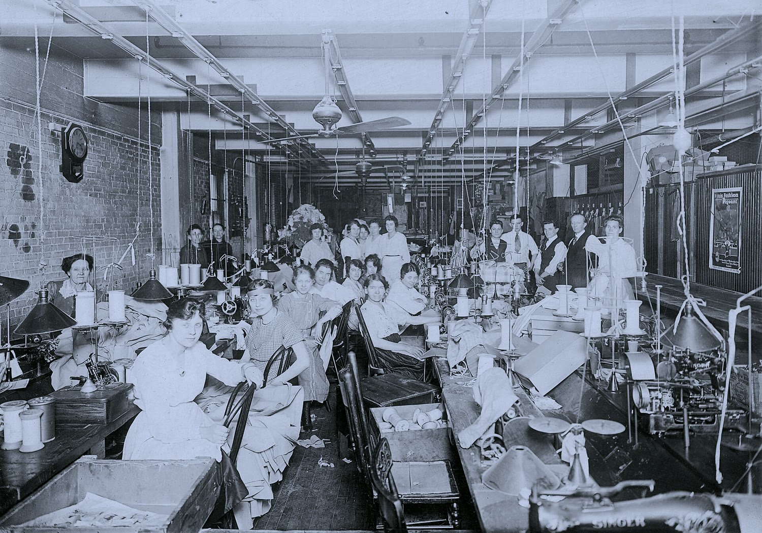 Seamstresses at their stations